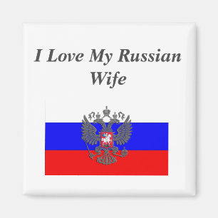 Ich Liebe meine russische Ehefrau Magnet