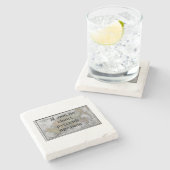 Ich Liebe meine russischen Vorfahren | Zollrechtli Steinuntersetzer (Seitenansicht)