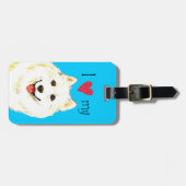 Ich Liebe meine Samoyed Gepäckanhänger (Vorderseite horizontal)