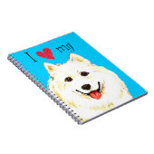 Ich Liebe meine Samoyed Notizblock (Rechte Seite)
