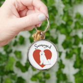 Ich Liebe meine Samoyed! Schlüsselanhänger (Hand)