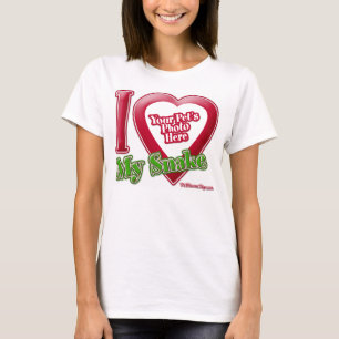 Ich Liebe meine Schlange - Foto T-Shirt
