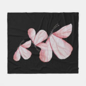 Ich Liebe meine Schmetterlingsgeschenke Fleecedecke (Vorderseite (Horizontal))