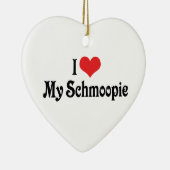 Ich Liebe meine Schmoopie-Ornament Keramikornament (Rechts)