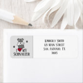 Ich Liebe meine Schnauzer-Rücksendeadresse (Insitu)