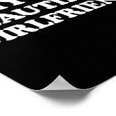 Ich Liebe meine schöne Freundin, die ich höre mein Poster (Ecke)