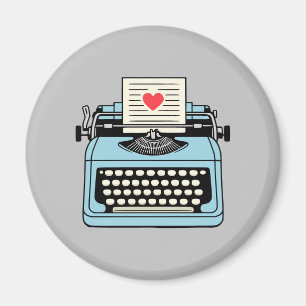 Ich liebe meine Schreibmaschine Magnet