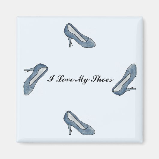 Ich Liebe meine Schuhe Magnet (Vorne)