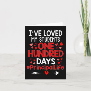Ich liebe meine Schüler 100 Tage Principal Life Va Karte