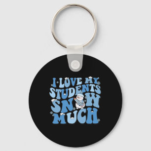 Ich liebe meine Schüler Schnee viel lustiger Lehre Schlüsselanhänger