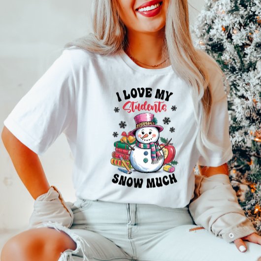 Ich Liebe meine Schüler Weihnachts-T - Shirt