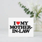 ICH LIEBE MEINE SCHULMUTTER POSTKARTE (Stehend Vorderseite)