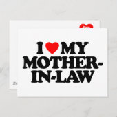 ICH LIEBE MEINE SCHULMUTTER POSTKARTE (Vorne/Hinten)