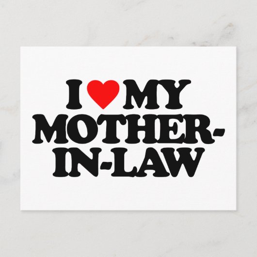 ICH LIEBE MEINE SCHULMUTTER POSTKARTE (Vorderseite)