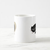 Ich Liebe meine schwarze Katze Kaffeetasse (Mittel)