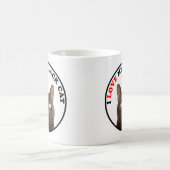Ich Liebe meine schwarze Katze Kaffeetasse (Mittel)