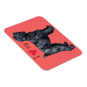 Ich Liebe meine schwarzen russischen Terrier Magnet (Rechte Seite)