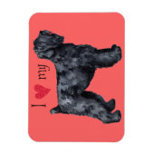 Ich Liebe meine schwarzen russischen Terrier Magnet (Vertikal)