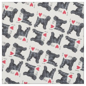 Ich Liebe meine schwarzen russischen Terrier Stoff (Muster)