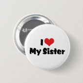 Ich Liebe meine Schwester Button (Vorne & Hinten)