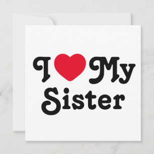 Ich Liebe meine Schwester Feiertagskarte
