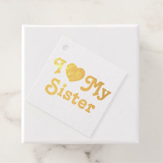 Ich Liebe meine Schwester Geschenkanhänger (Mit Box)