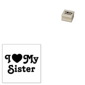 Ich Liebe meine Schwester Gummistempel (Stempel)