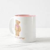 Ich Liebe meine Schwester Kaffee Tasse (Vorderseite Links)