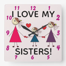 Ich LIEBE MEINE SCHWESTER Niedlich Sisters Strichm