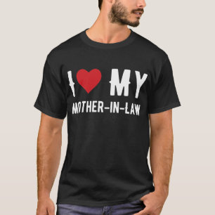 Ich liebe meine Schwiegermutter Herz Mama Lustig T-Shirt
