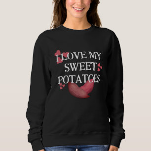 ICH LIEBE MEINE SCHWIMMKARTOFFELPAPIERE SWEATSHIRT