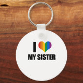 Ich Liebe meine schwule Schwester Schlüsselanhänger (Vorderseite)