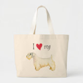 Ich Liebe meine Sealyham Terrier Große Tote Tasche (Vorne)