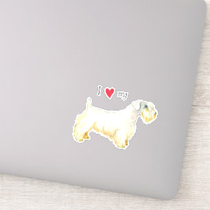 Ich Liebe meine Sealyham Terrier Vinyl Sticker