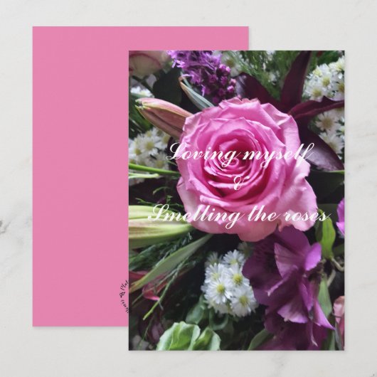 Ich liebe meine selbst flache Grußkarte (Vorne/Hinten)