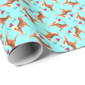 Ich Liebe meine Shiba Inu Geschenkpapier (Rolleneckpunkt)