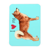 Ich Liebe meine Shiba Inu Magnet (Vertikal)