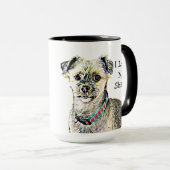 Ich Liebe meine Shitzu-Kaffee-Tasse Tasse (VorderseiteRechts)