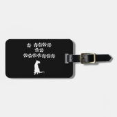 Ich Liebe meine Siamesen - Weißer Text Gepäckanhänger (Vorderseite horizontal)