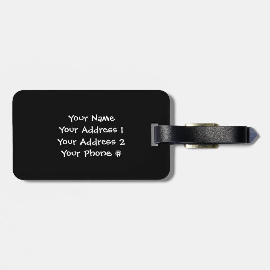 Ich Liebe meine Siamesen - Weißer Text Gepäckanhänger (Rückseite horizontal)