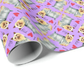 Ich Liebe meine Silky Terrier Geschenkpapier (Rolleneckpunkt)