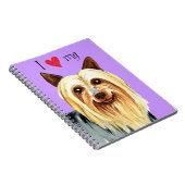 Ich Liebe meine Silky Terrier Notizblock (Rechte Seite)