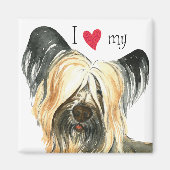 Ich Liebe meine Skye Terrier Magnet (Vorne)