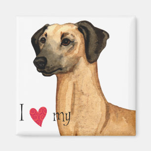 Ich Liebe meine Sloughi Magnet