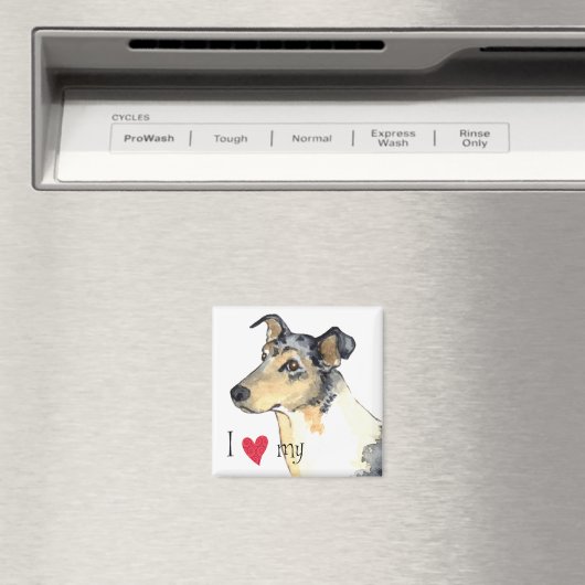 Ich Liebe meine Smooth Collie Magnet (In Situ (Geschirrspüler))