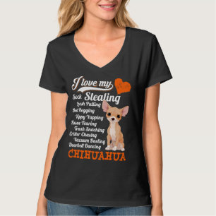 Ich Liebe meine Socken stehlen Leine ziehen Chihua T-Shirt