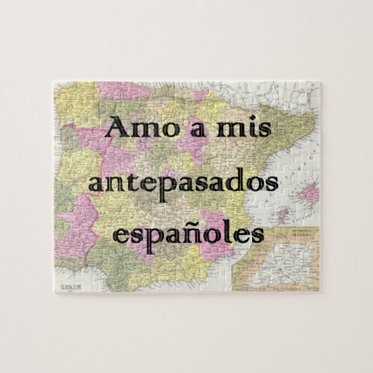 Ich Liebe meine spanischen Vorfahren | Benutzerdef Puzzle (Horizontal)