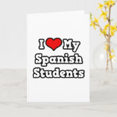 Ich Liebe meine Spanischschüler Karte (Gelbe Blume)