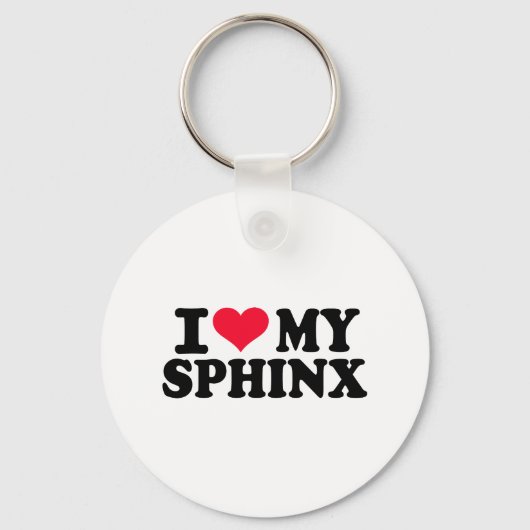 Ich Liebe meine Sphinx Schlüsselanhänger (Vorderseite)
