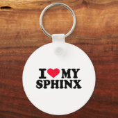 Ich Liebe meine Sphinx Schlüsselanhänger (Vorderseite)